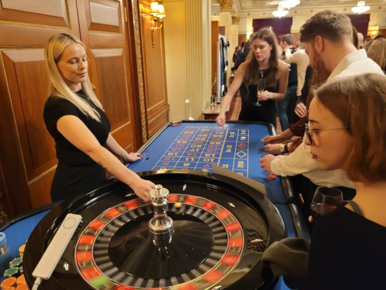 Roulette wheel in action Roulette wheel in action